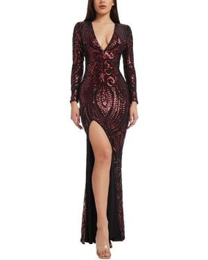 Dress the Population Alessandra Maxi Dress - Red