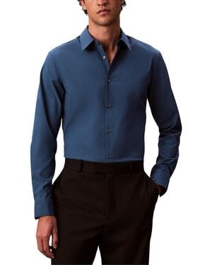 Calvin Klein Stretch Slim Shirt - Blue