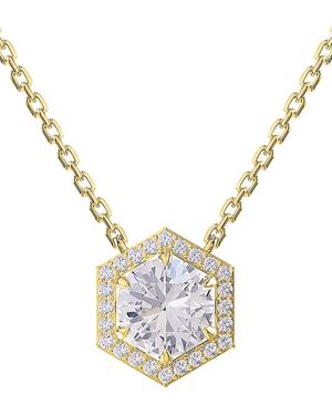 Lab Grown Diamonds 18K Over 2.35 Ct. Tw. Lab-Grown Diamond Pendant Necklace - Metallic
