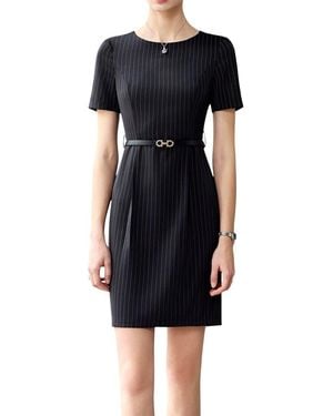 Bossy Chic Mini Dress - Black