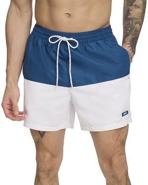 DKNY Modern Euro Swim Trunk - Blue