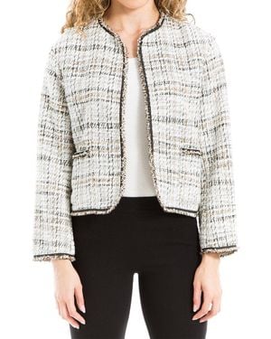 Max Studio Tweed Short Jacket - Grey