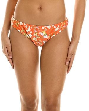 Cynthia Rowley Printed Bikini Bottom - Orange