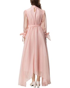lanelle maxi dress pink Lanelle Pink Maxi Dress Womens Size 6 Floor Length Sleeveless Evening Gown in 100% Polyester