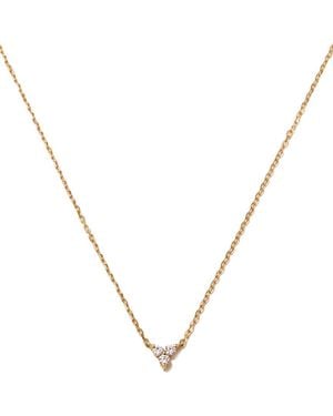 MaxColor Solitaire 0.12 Ct. Tw. Lab-Grown Diamond 14K Necklace - Metallic