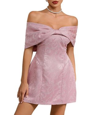 AMINA GLAM Mini Dress in Red | Lyst