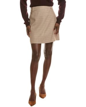 tyler boe Twiggy Houndstooth Skirt - Natural