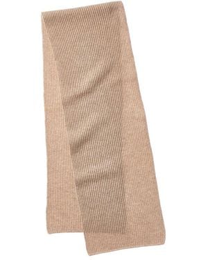 NAADAM Collection Ribbed Wool & Cashmere-Blend Scarf - Natural