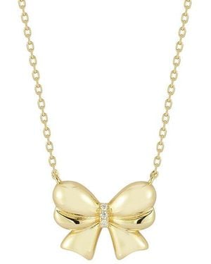 Sphera Milano 14K Plated Cz Necklace - Metallic