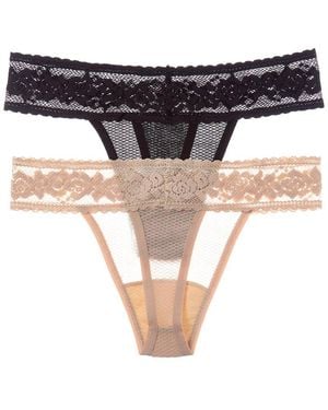 Commando 2Pk Kitty Soft Thong - Multicolour