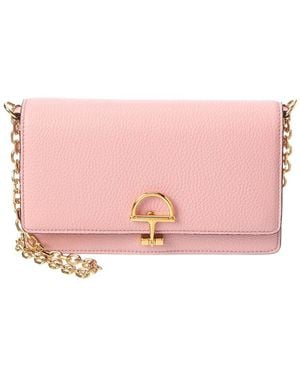 Gucci Horsebit Leather Wallet On A Chain - Pink