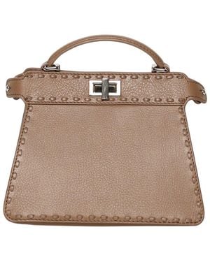 Walter Baker Reed Mini Leather Satchel - Brown