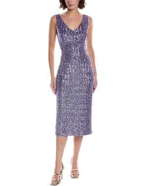 Michael Kors Sequin Sheath Dress - Purple