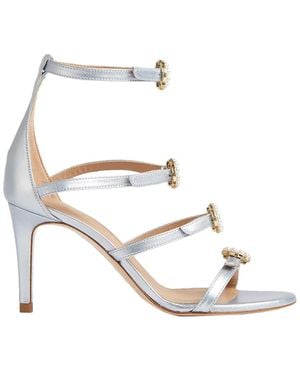 LK Bennett Harper Leather Sandal - Metallic