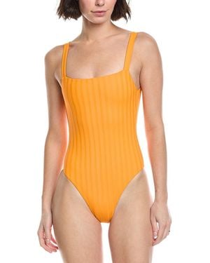 Vitamin A Leah Square Neck One-Piece - Orange