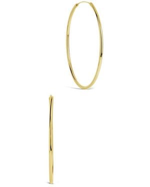Sterling Forever 14k Plated Hoops - Multicolour