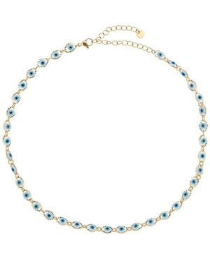 Eye Candy LA Luxe Collection Cz Eyes For All Necklace - Metallic