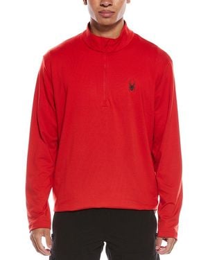 Spyder Prospect 1/2-Zip Mock Neck Baselayer Pullover - Red