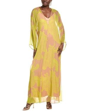Max Mara Studio Vik Silk Maxi Dress - Yellow