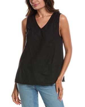 XCVI Holti Linen-Blend Tank - Black