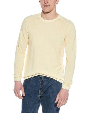 RAFFI Vanise Waffle Knit Crewneck Sweatshirt - Natural