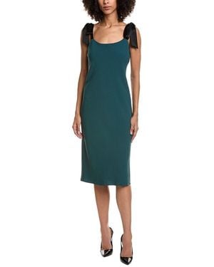 Amanda Uprichard Lusana Silk-Trim Dress - Green