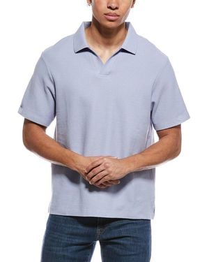 FRAME Frame Jacquard Polo Shirt - Blue