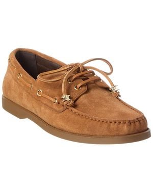 Celine Bateau Suede Loafer - Brown