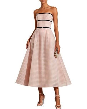 Ariele Tesoro Solid Maxi Dress - Pink