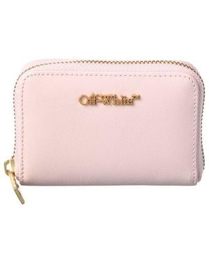 Off-White c/o Virgil Abloh Small Leather Coin Purse - Pink