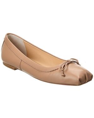 Christian Louboutin Mamadrague Leather Flat - Natural