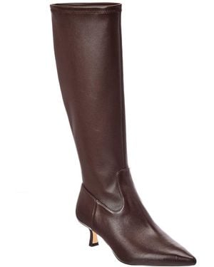 Stuart Weitzman Isla Zip Leather Knee-High Boot - Brown