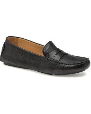 Johnston & Murphy Maggie Leather Loafer - Black