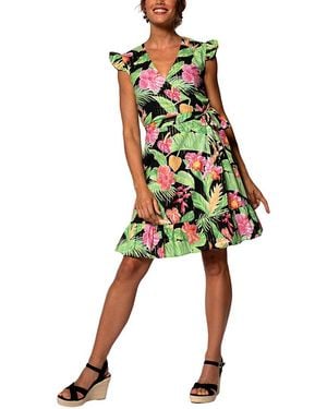 Tori Richard Henrietta Wrap Dress - Green