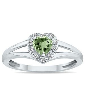 Gem Spark 14K 0.51 Ct. Tw. Diamond & Amethyst Ring - White