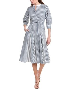 BOSS Dakania Stripe Dress - Blue