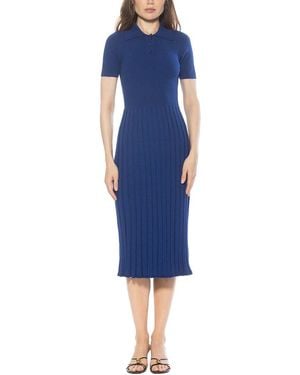 Alexia Admor Lanie A-Line Dress - Blue