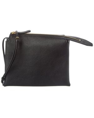 The Row Leather Crossbody - Black