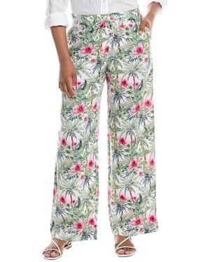 Tommy Bahama Coastal Palms High-Rise Linen Easy Pant - White