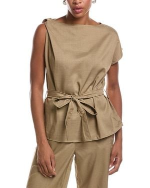 Estellina Woven Top - Green