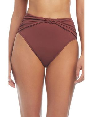 Bleu Rod Beattie Ring Master High Waisted Swim Bottom - Purple