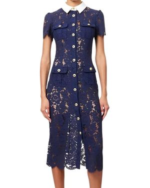 Vincent Midi Dress - Blue