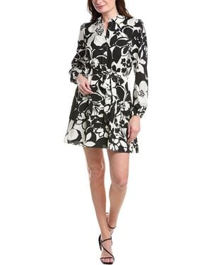Sam Edelman Floral Shirt Dress - Black