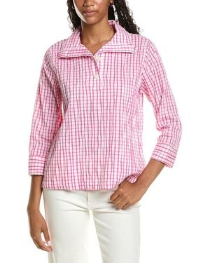 Foxcroft Sammy Popover Blouse - Pink