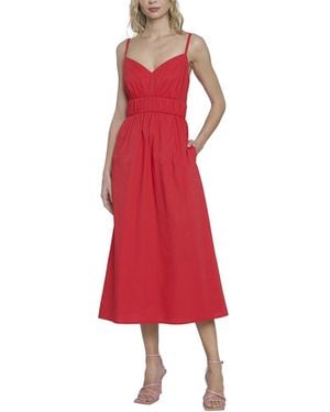 Donna Morgan Midi Dress - Red