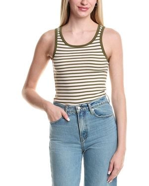 Z Supply Classic Striped Scoop Tank - Blue