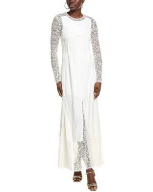 Jonathan Simkhai Brinda Combo Gown - White