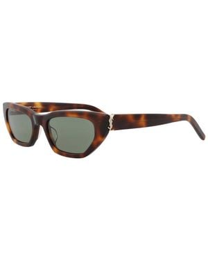 Saint Laurent 54Mm Sunglasses - Brown
