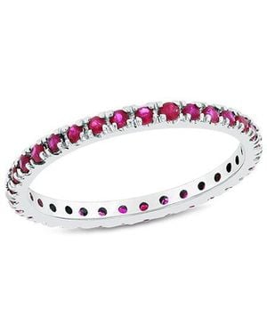 LEVARON 14K 0.60 Ct. Tw. Ruby Stackable Ring - White