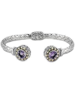 Samuel B. 18K 1.40 Ct. Tw. Amethyst Bracelet - White
